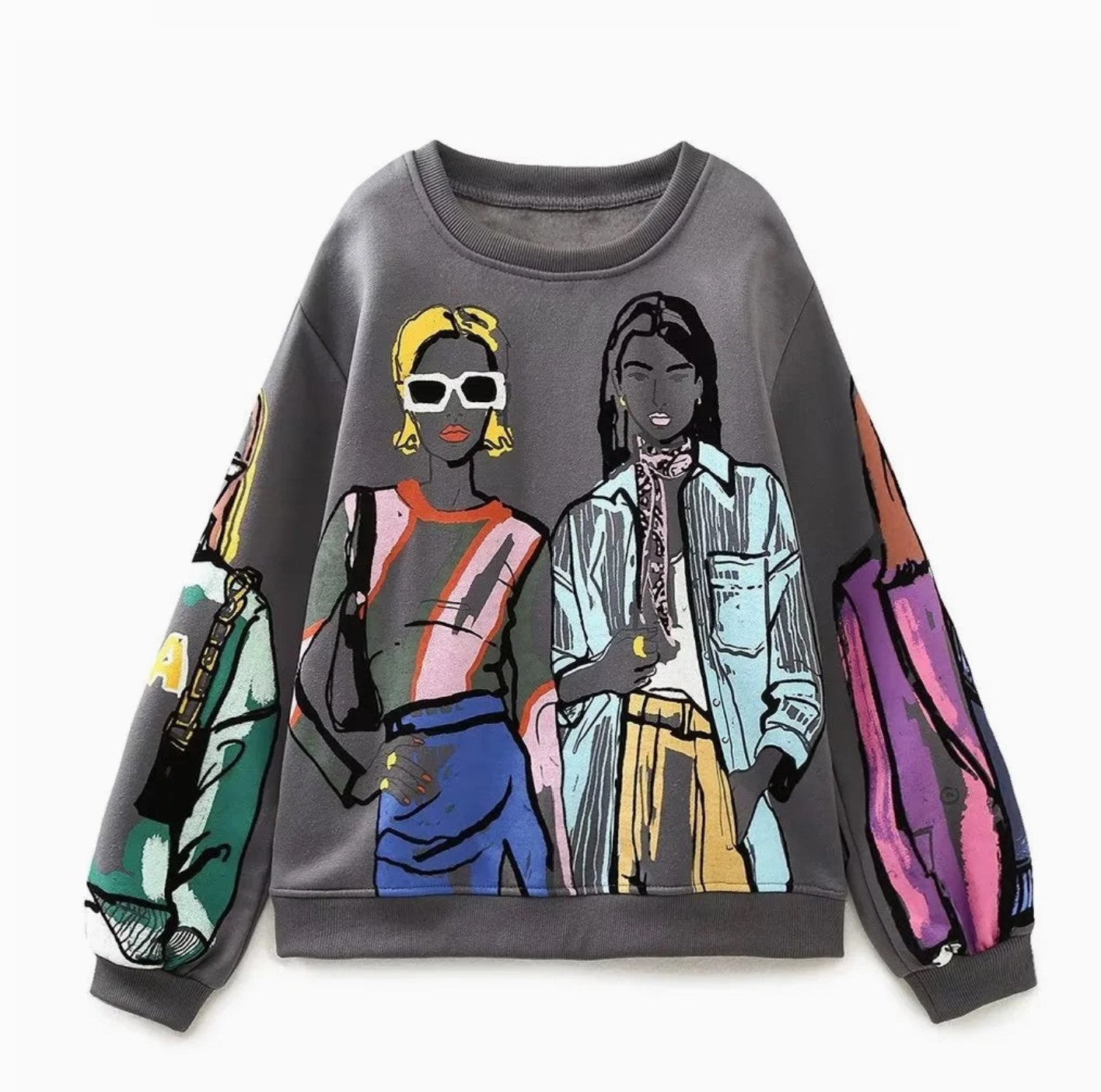 Kathy Cruz Graphic Fleece Sweatshirt for Women