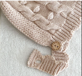 Load image into Gallery viewer, Kennedy Cable Knit Unisex Romper + Hat Set
