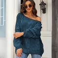 Load image into Gallery viewer, Kimberly Women's Off-Shoulder Oversized Cable Knit Sweater
