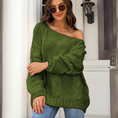 Load image into Gallery viewer, Kimberly Women's Off-Shoulder Oversized Cable Knit Sweater
