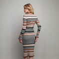 Load image into Gallery viewer, Kristy Ribbed Multicolor Block Midi Sweater Dress
