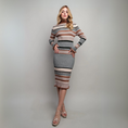 Load image into Gallery viewer, Kristy Ribbed Multicolor Block Midi Sweater Dress
