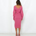 Load image into Gallery viewer, Kyra Midi Sweater Dress Pink back
