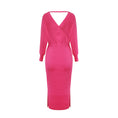 Load image into Gallery viewer, Kyra Midi Sweater Dress Pink backs
