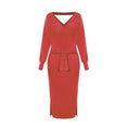 Load image into Gallery viewer, Kyra Midi Sweater Dress Red front
