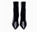 Load image into Gallery viewer, Liza Patent Leather Edgy Blade Shape Metal Heel Boots
