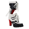 Load image into Gallery viewer, Logan Color Block Mid Calf Biker Boots Black
