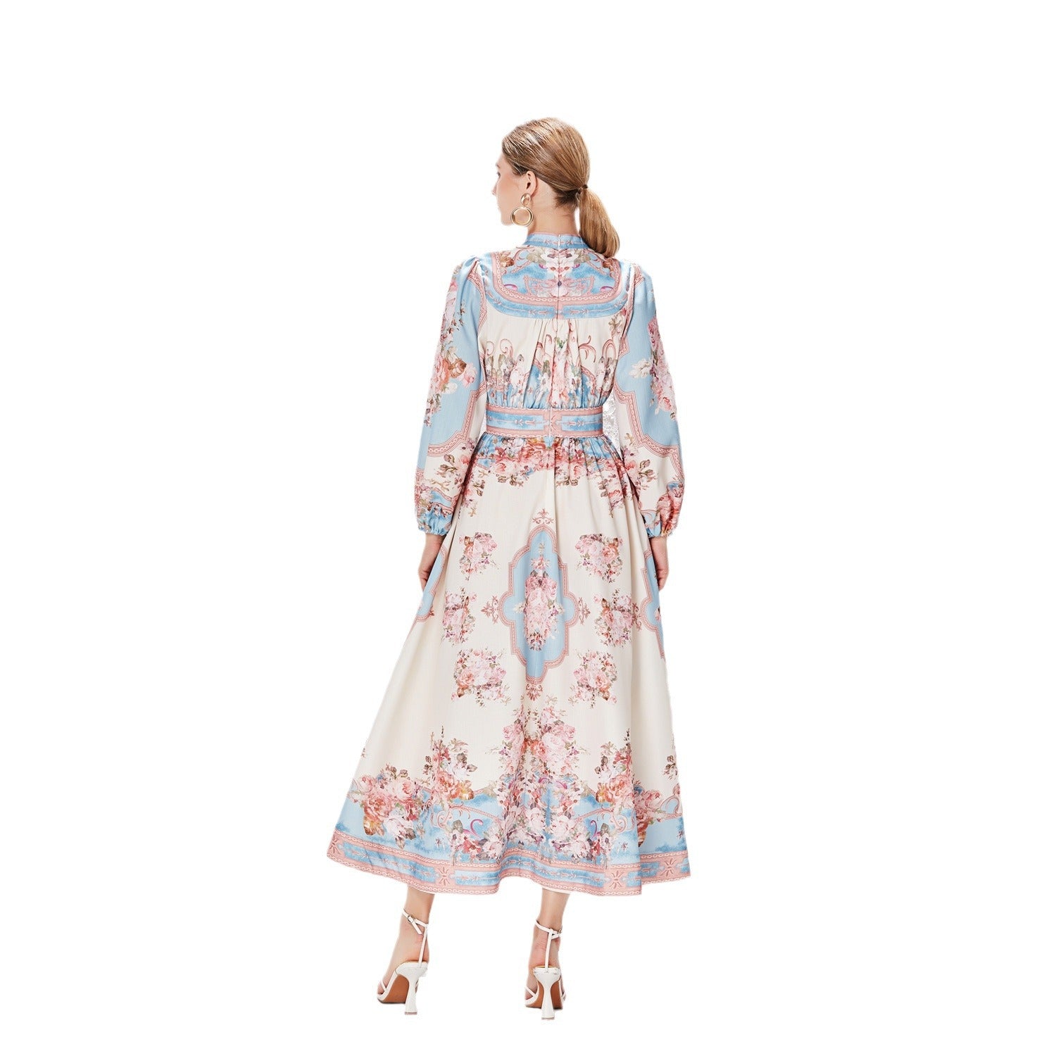 Lumière Rosalie Élan Buttoned Midi Dress frame