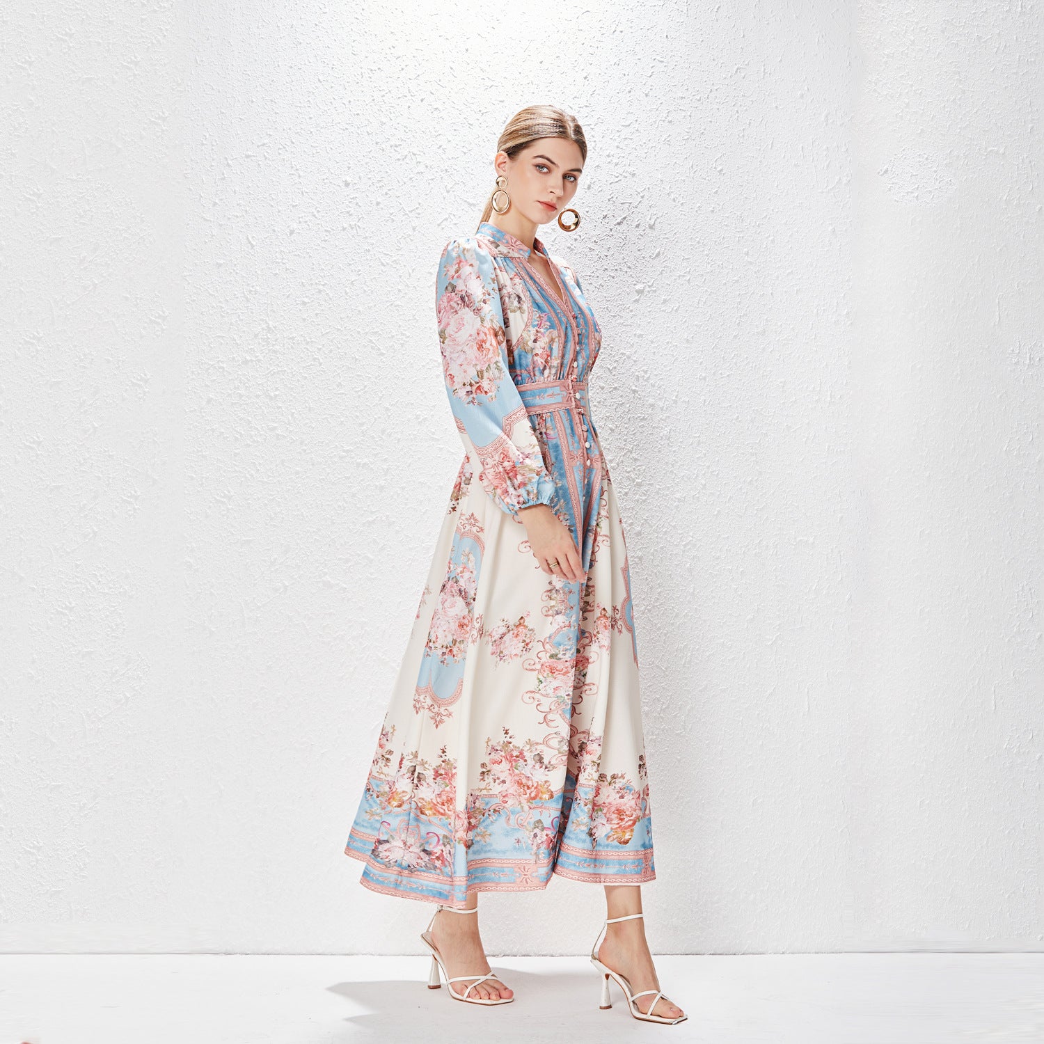Lumière Rosalie Élan Buttoned Midi Dress sideview