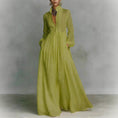 Load image into Gallery viewer, Lumière Solenne Airy Maxi Dress – Lightweight Long Sleeve Flowy Spring & Summer Dress for Women

