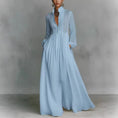 Load image into Gallery viewer, Lumière Solenne Airy Maxi Dress – Lightweight Long Sleeve Flowy Spring & Summer Dress for Women
