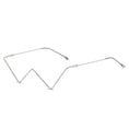 Load image into Gallery viewer, modern angular glasses women gold diamond frame stylish statement eyewear
