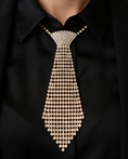 Load image into Gallery viewer, Lumière Dynasty Crystal Necktie – Luxury Rhinestone Statement Necklace
