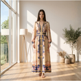 Load image into Gallery viewer, luxury boutique midi dress pastel floral long sleeve
