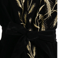 Load image into Gallery viewer, Luvira Puff Sleeves Embroidered Velvet Tied Waist V-Neck Mini Dress
