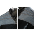 Load image into Gallery viewer, Lyric Spliced Denim Down Cotton Cropped Jacket
