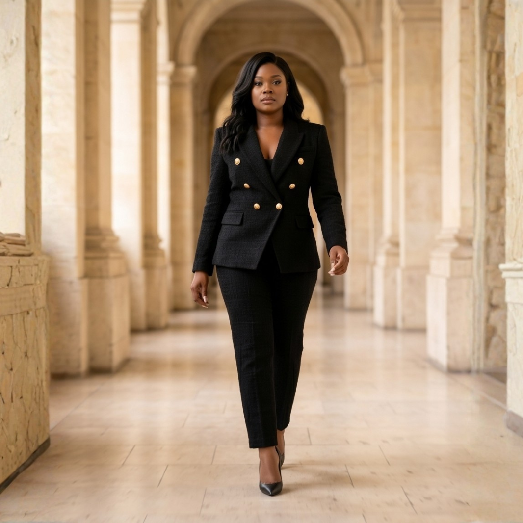 Maison Virelle Échelon Sculpted Blazer