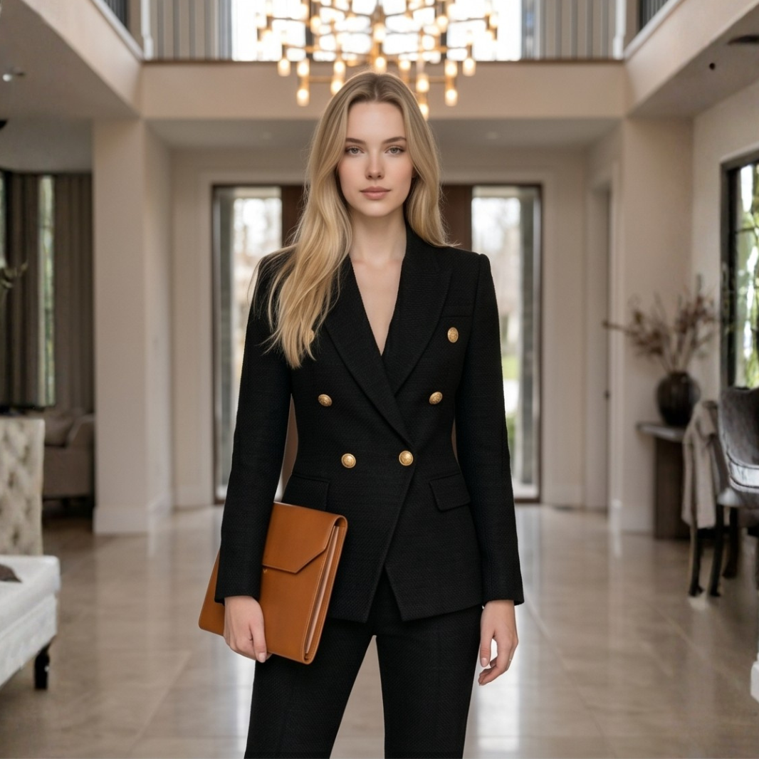 Maison Virelle Échelon Sculpted Blazer