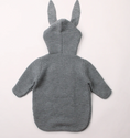 Load image into Gallery viewer, Morgan Bunny Ears Knit Blanket Sleeper features cute bunny ears and a hood, adding a touch of charm and playfulness to your child's sleep routine. Made from soft acrylic fibers, this sleeping bag is gentle on your child's skin and provides warmth and comfort throughout the night.
