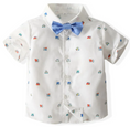 Load image into Gallery viewer, 1 Adorable Button-Down Shirt, 1 Pair of Playful Shorts, 1 Cute Bow Tie, and 1 Pair of Trendy Suspenders
