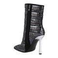 Load image into Gallery viewer, Noxara Extravagance Mirror Embellished Stiletto Boots
