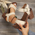 Load image into Gallery viewer, Sarah Chunky Block Heel Ankle Strap Platform Sandals
