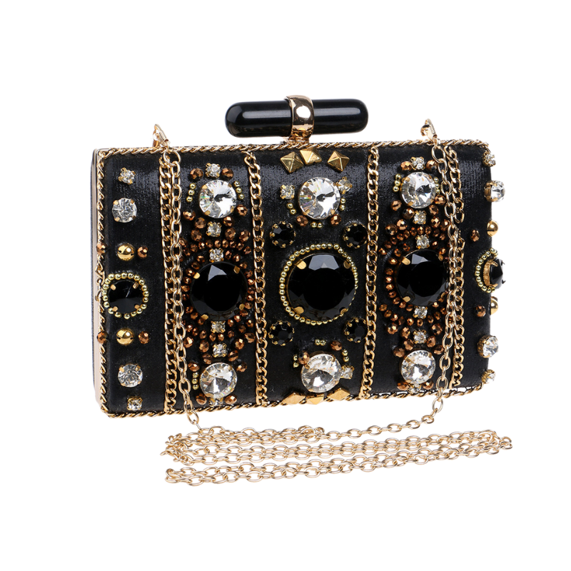 Pianessa Rhinestone Banquet Wedding Clutch