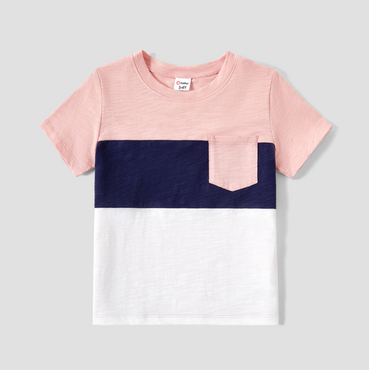 Aladdin Color Block Pink & Blue Toddler's T-Shirt