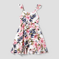 Load image into Gallery viewer, Alessia Pink Hibiscus Tropical Toddler's Dress
