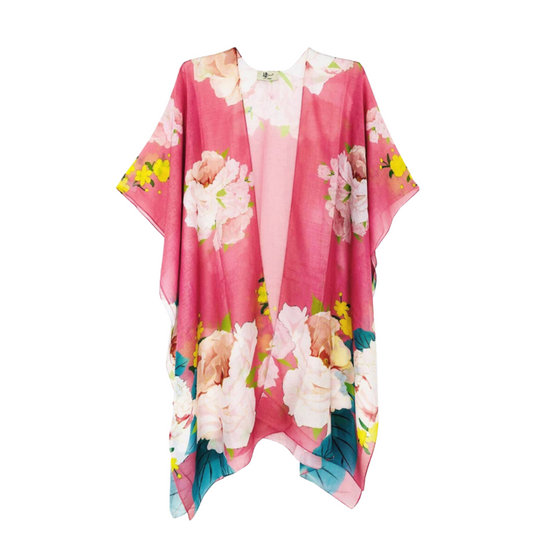 Primrose Pink Floral Kimono