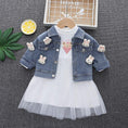 Load image into Gallery viewer, Raven Tulle Dress and Bunny Denim Jacket Set
