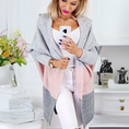 Load image into Gallery viewer, Ravynna Color Block Hooded Cardigan Knit Sweater

