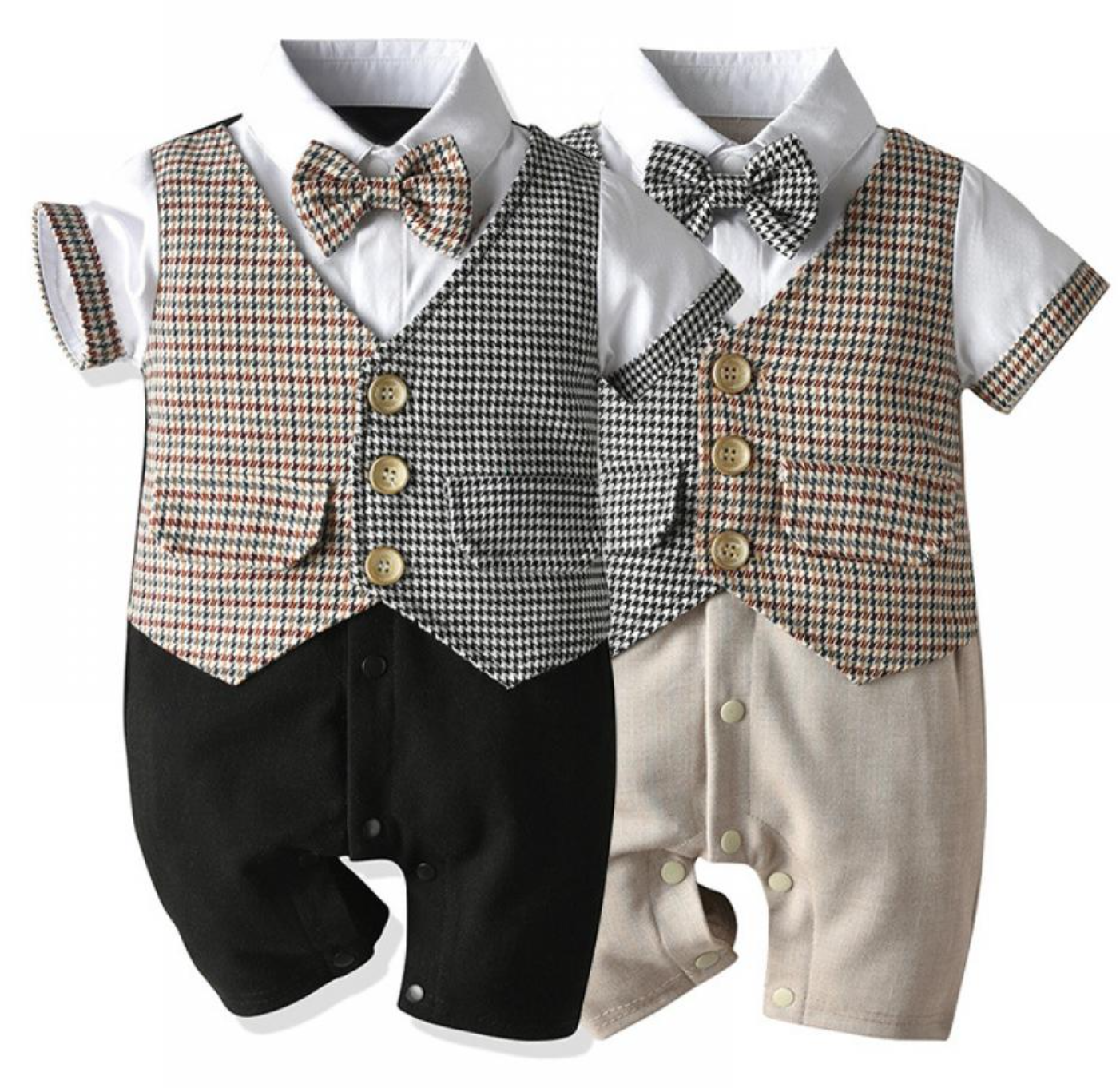 Remington Houndstooth Baby Boy Suit