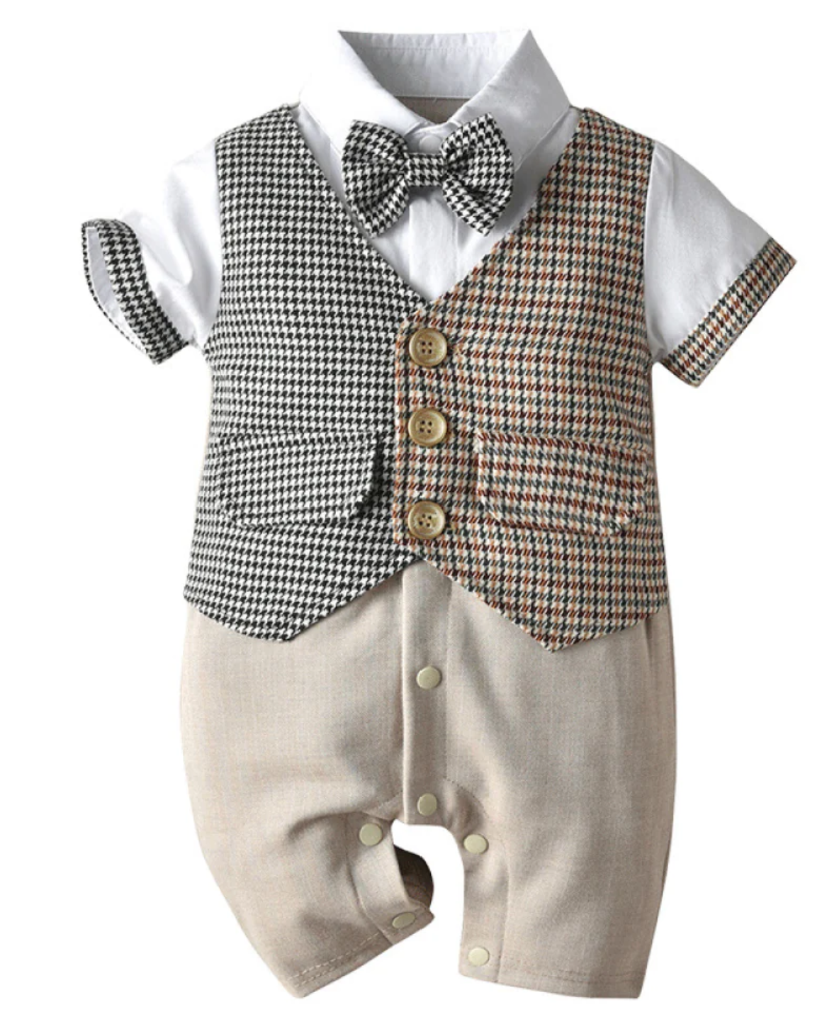 Remington Houndstooth Baby Boy Suit