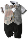 Load image into Gallery viewer, Remington Houndstooth Baby Boy Suit
