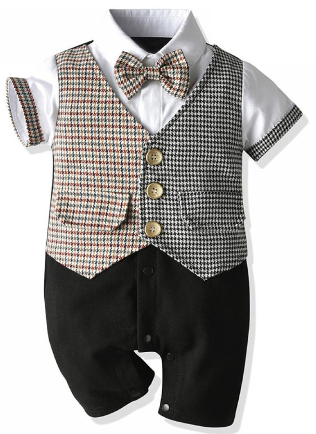 Remington Houndstooth Baby Boy Suit