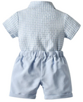 Load image into Gallery viewer, Sebastian 2 Piece Waistcoat Shorts Set 1 Comfy Top + 1 Stylish Shorts - the ultimate combo for a day of fun in the sun.
