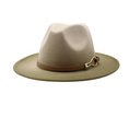 Load image into Gallery viewer, Shelby Two-Color Thick Felt Jazz Hat Green
