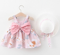 Load image into Gallery viewer, Savannah 2-Piece Floral Dress and Hat Set. The floral design adds a touch of spring magic, making her the belle, 1 Gorgeous Dress + 1 Stylish Hat – the ultimate duo for a standout look
