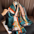 Load image into Gallery viewer, Stryxa Printed Satin Blend Shawl/Scarf
