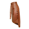 Load image into Gallery viewer, Tatiana Faux Leather Pencil Hi-Low Midi Skirt
