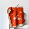 Load image into Gallery viewer, Tempestra Equestrian Orange/Cream Stable Reversible Shawl Wrap
