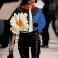 Load image into Gallery viewer, Tempozia Printed Cropped Jacket
