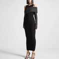 Load image into Gallery viewer, Vareela Off-Shoulder Slimming Knitted Maxi Dress
