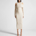 Load image into Gallery viewer, Vareela Off-Shoulder Slimming Knitted Maxi Dress
