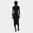 Load image into Gallery viewer, Velka Studded Long Sleeve Mock Neck Knit Dress
