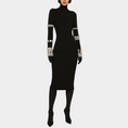 Load image into Gallery viewer, Velka Studded Long Sleeve Mock Neck Knit Dress
