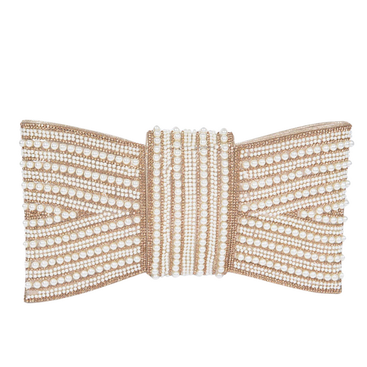 Vocelle Rhinestone and Pearl Bridal Clutch