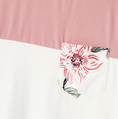 Load image into Gallery viewer, Caleb Color Block White Pink & Floral Toddler's T-Shirt
