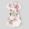 Load image into Gallery viewer, Callie White Pink Floral Girl's Dress
